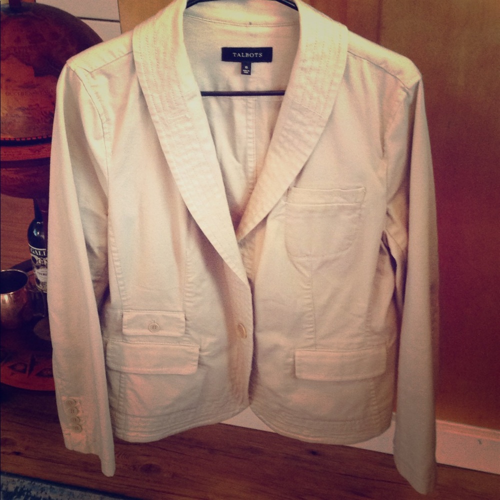 Versatile Tan Talbots Jacket, Perfect for Fall.